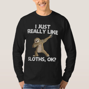 Camiseta Sloth Engraçado Para Homens Mulheres Lentas Leves 