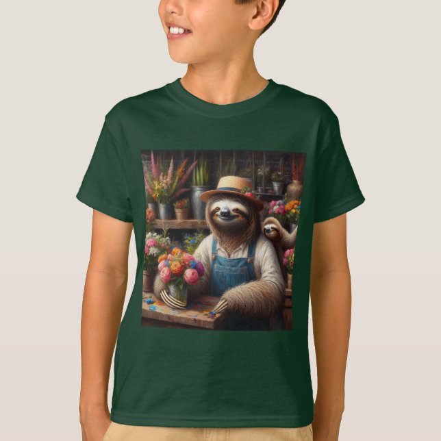 Camiseta Sloth Florist (Frente)