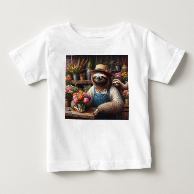 Camiseta Sloth Florist (Frente)