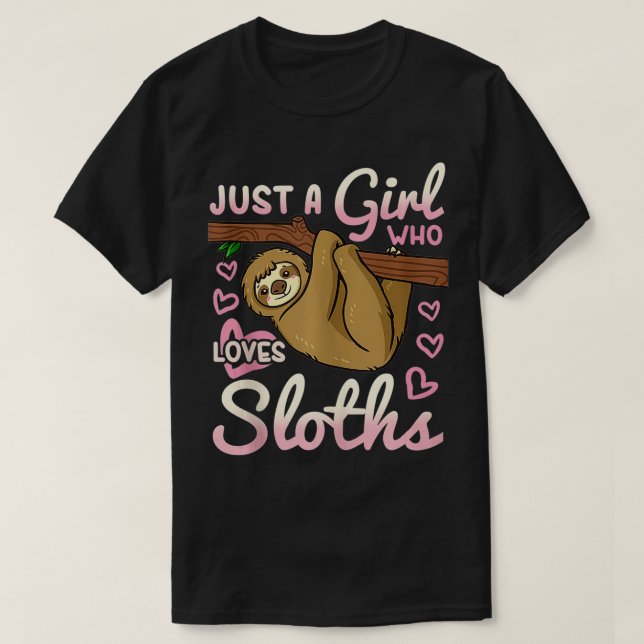 Camiseta Sloth Girl (Frente do Design)