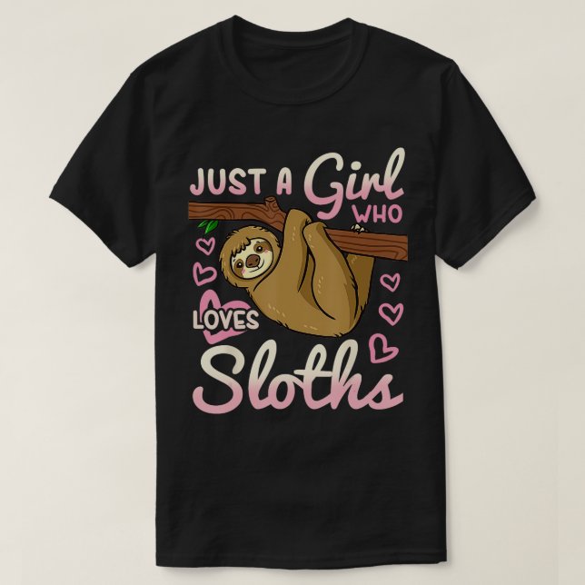 Camiseta Sloth Girl TSirt (Frente do Design)