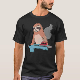 Camiseta Sloth Ironing Doméstico Preguiçoso Sloth