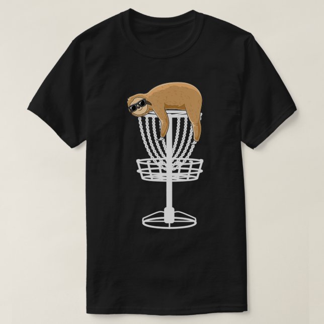Camiseta Sloth Lover Disc Golf Gift Frolf Golfer Basket Cut (Frente do Design)