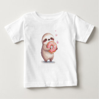 Camiseta Sloth Loves Donut