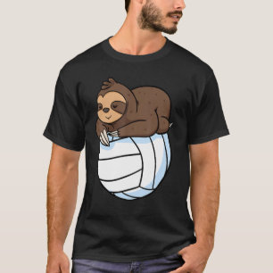 Camiseta Sloth Lpreguiçoso Esportes de Voleibol Selvagem