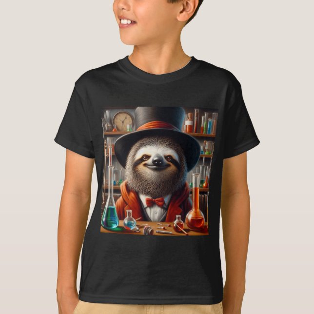 Camiseta Sloth Mad Scientist (Frente)