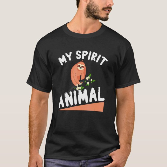 Camiseta Sloth My Spirit Animal   Sloth Enthusiast (Frente)
