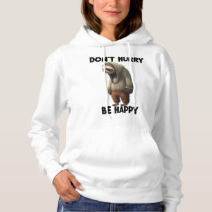 Camiseta Sloth Não Se Depressa Seja Feliz