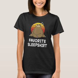 Camiseta Sloth Nap Dormindo Pajama Vintage Nig