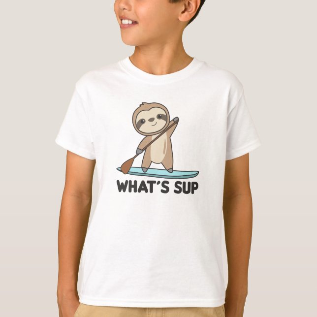 Camiseta Sloth, o que a equipe do SUP está remando em pregu (Frente)