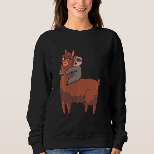 Camiseta Sloth Riding Lama (Frente)