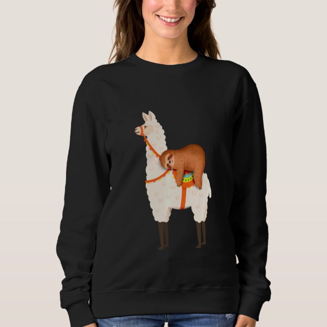 Camiseta Sloth Riding Lama (Frente)
