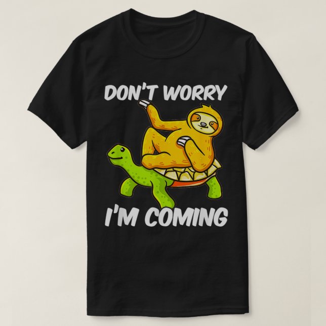 Camiseta Sloth Riding Turtle Tortoise For Women Men Sloth L (Frente do Design)
