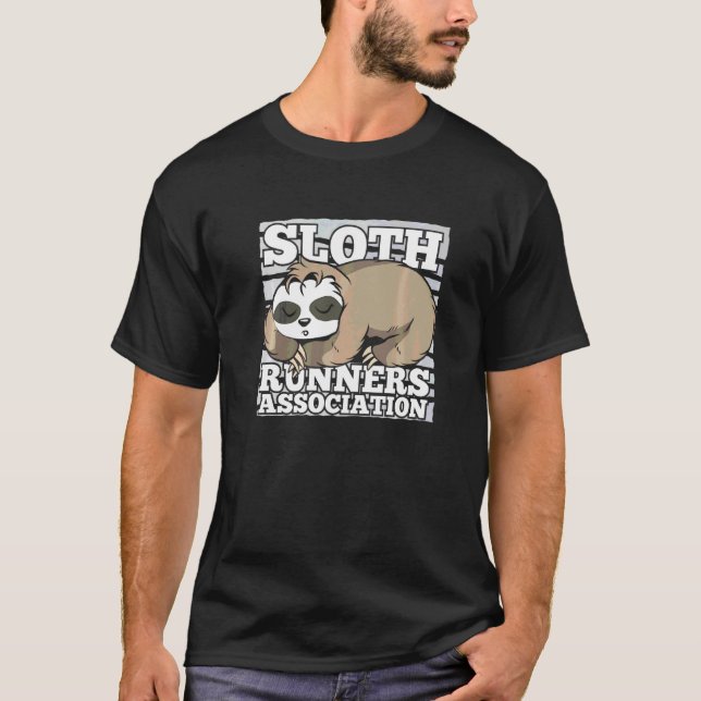 Camiseta Sloth Runners Association Sleth Animal Sloth R (Frente)