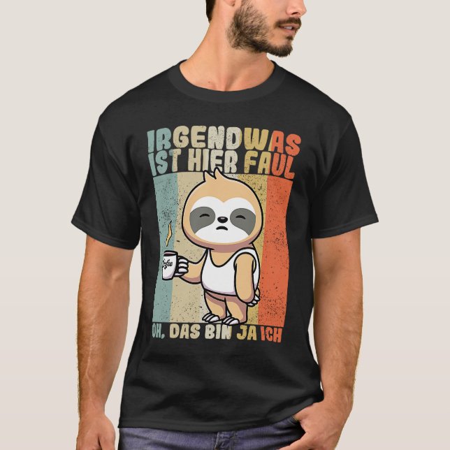 Camiseta Sloth  saying employee work colleague office (Frente)