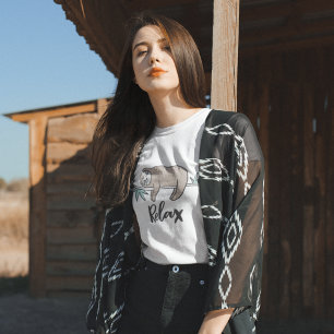 Camiseta Sloth Says Relax
