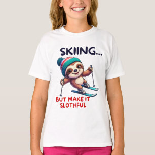 Camiseta Sloth Ski Winter Sports