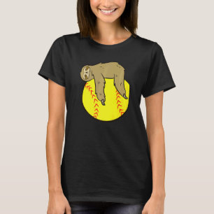 Camiseta Sloth Softball Love Softball Sloths