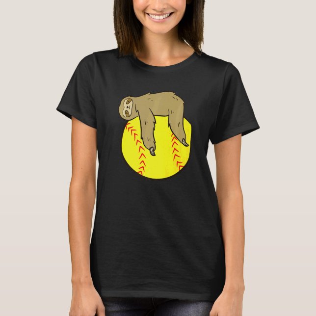 Camiseta Sloth Softball Love Softball Sloths (Frente)