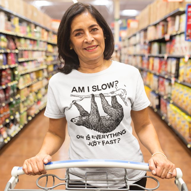 Camiseta Sloth, sou lento? (Criador carregado)