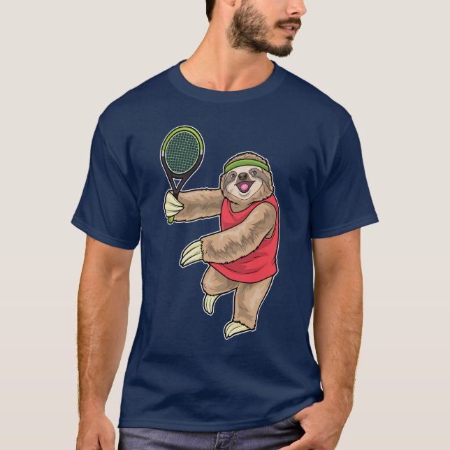 Camiseta Sloth Tennis Tennis racket Sports (Frente)