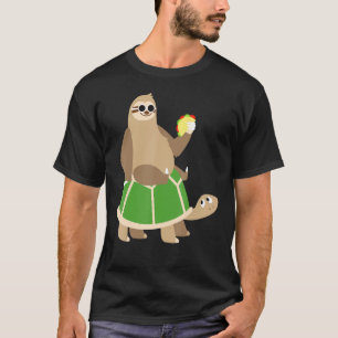 Camiseta Sloth Turtle Taco Comida mexicana Gift