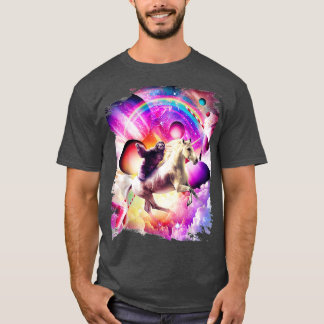 Camiseta Sloth Unicorn Milkshake Rainbow