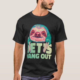 Camiseta Sloth Watercolor Feliz, Deixe-Me Pegar O Animal