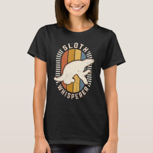 Camiseta Sloth Whisperer Vintage Retro Animal Love
