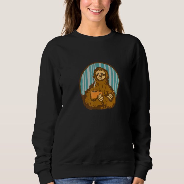 Camiseta Sloth with coffee mug (Frente)