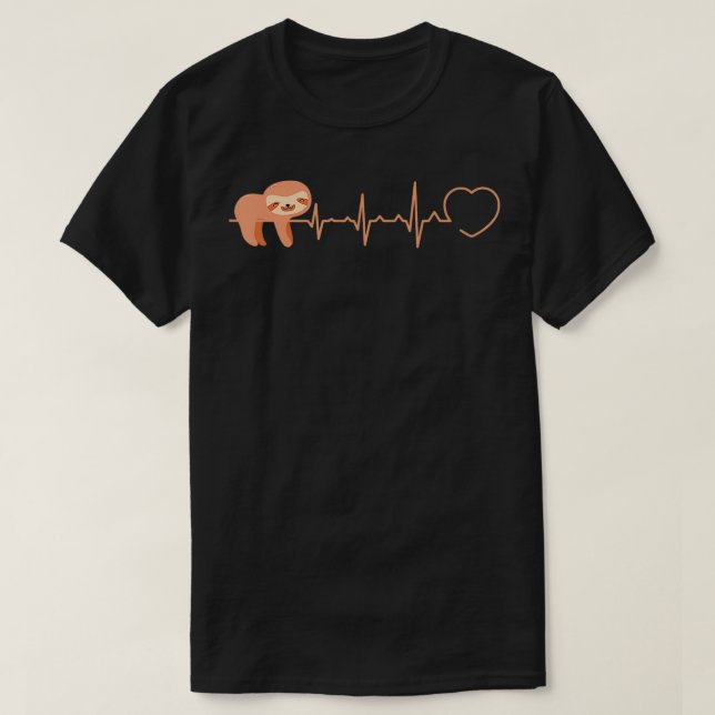 Camiseta Slothe Com Frequência Cardíaca (Frente do Design)