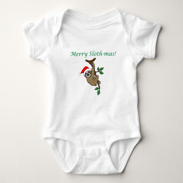 Camiseta Slothmas alegre 3/4 de T do raglan da luva (Frente)