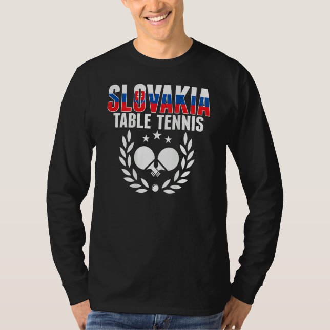 Camiseta Slovakia Ping Pong   Slovak Table Tennis Team Supp (Frente)