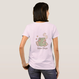 Camiseta Slow Days Frog Women | Camiseta Kawaii Fo