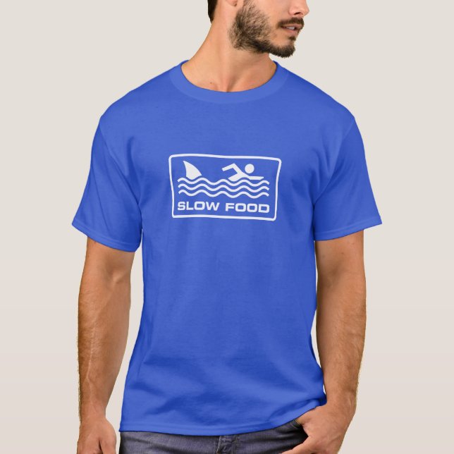 Camiseta Slow food - Shark (Frente)