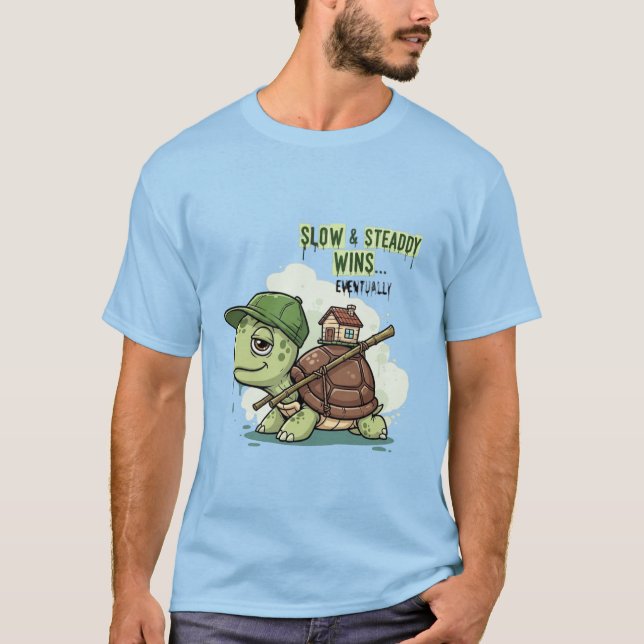 Camiseta Slow & Steaddy Wins… Eventually (Frente)