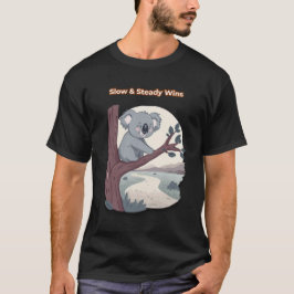 Camiseta **"Slow & Steady Wins – Motivational Cute Koala "*