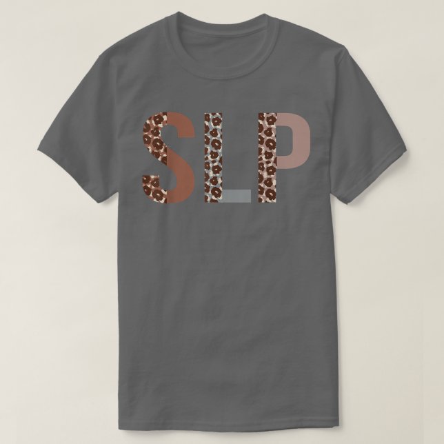 Camiseta SLP Leopard Apreciação Engraçada Roupa para Mulher (Frente do Design)
