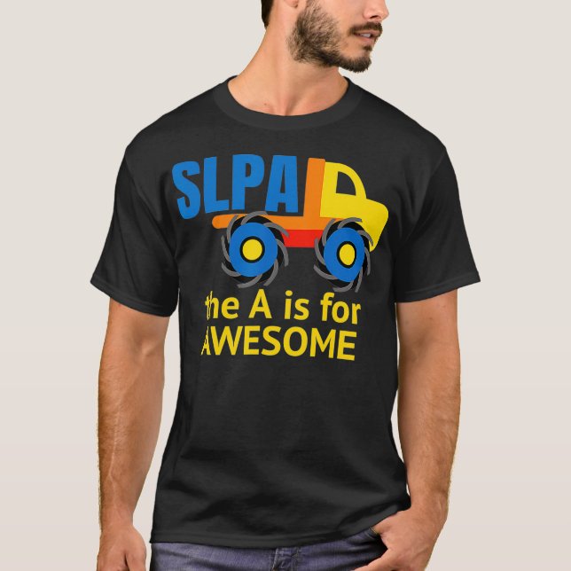 Camiseta SLP, SpeechLanguagePatologista, SpeechTherapist, S (Frente)