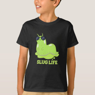 Camiseta Slug Life Funny Green Slug Dark BG
