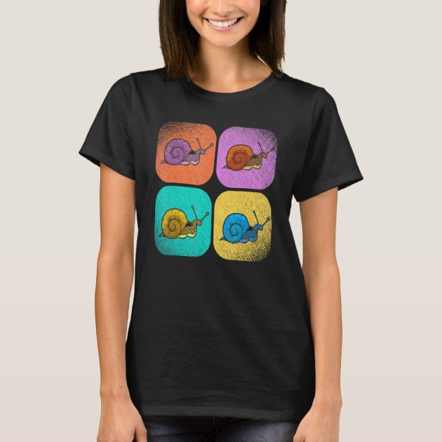 Camiseta Sluggen Garden Animal Slug Gastropod Pop Art Snai (Frente)