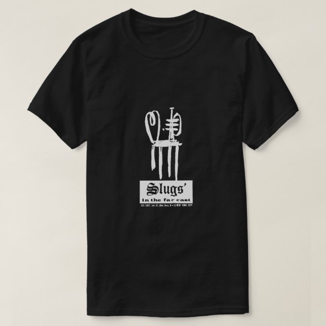 Camiseta Slugs' Saloon Jazz Vintage (Frente do Design)
