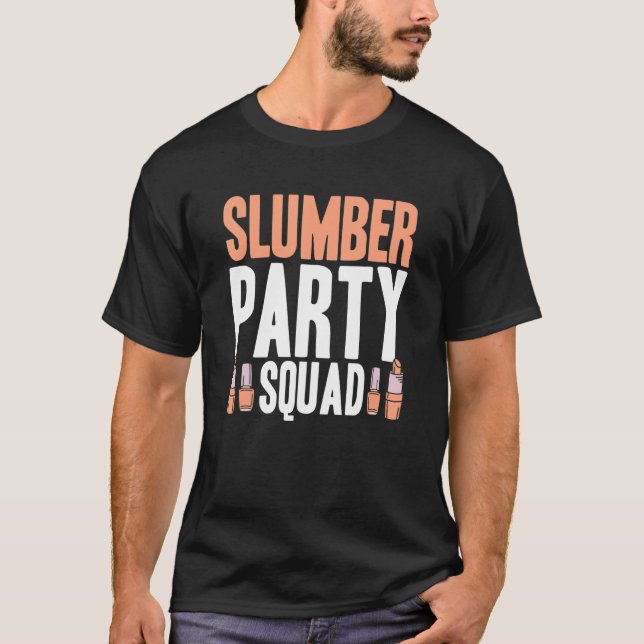 Camiseta Slumber Party Squad  Matching Sleepover Pajama 2 (Frente)