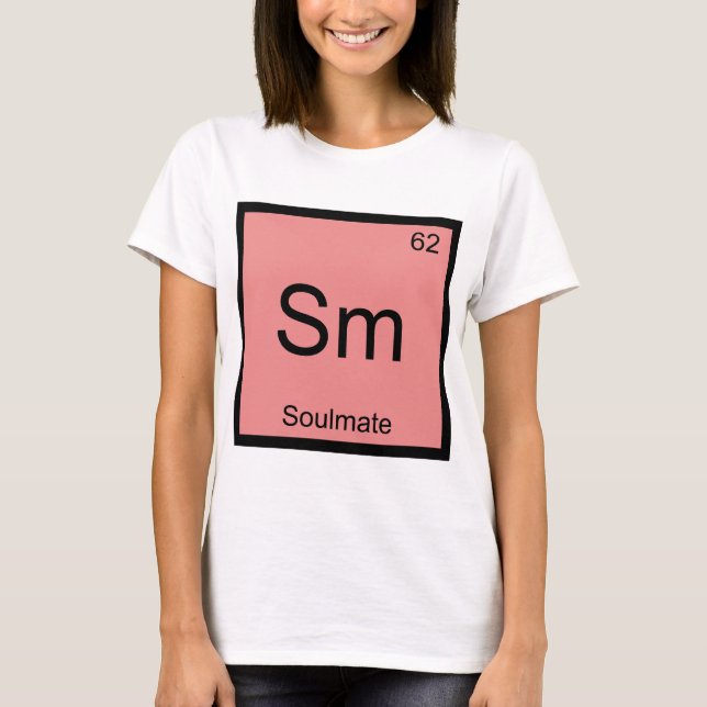Camiseta Sm - Símbolo de Elemento Químico Engraçad (Frente)