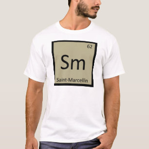 Camiseta Sm - Símbolo Químico do Queijo Saint-Marcellin