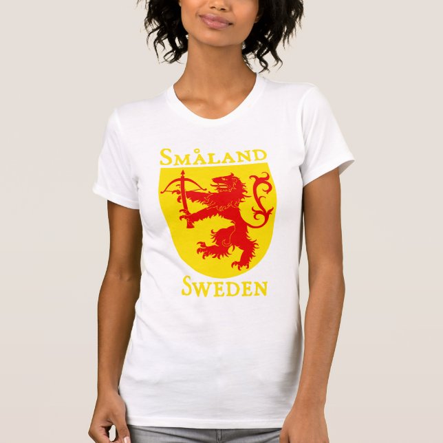 Camiseta Småland, suecia (Sverige) (Frente)