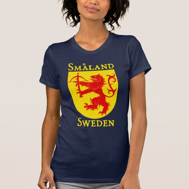 Camiseta Småland, suecia (Sverige) (Frente)