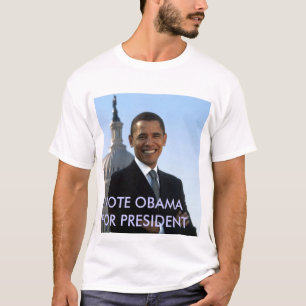 Camiseta small_obama_image, VOTO OBAMA PARA O PRESIDENTE