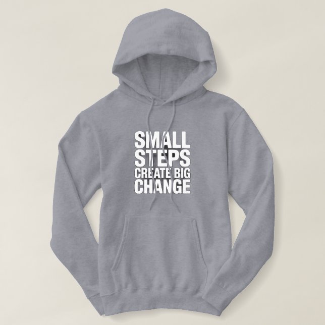 Camiseta  Small Steps Create Big ChangeCozy Motivation (Frente do Design)