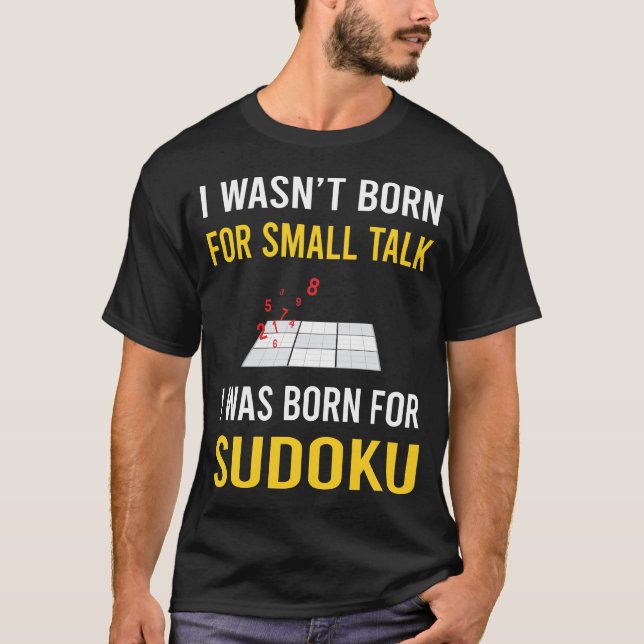 Camiseta Small Talk Sudoku (Frente)